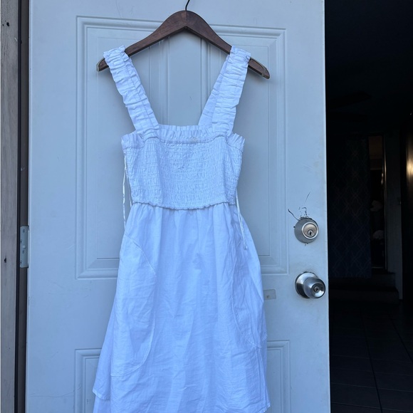 Abercrombie & Fitch White Tiered Ruffle Strap Sundress - Kids - Picture 3 of 7